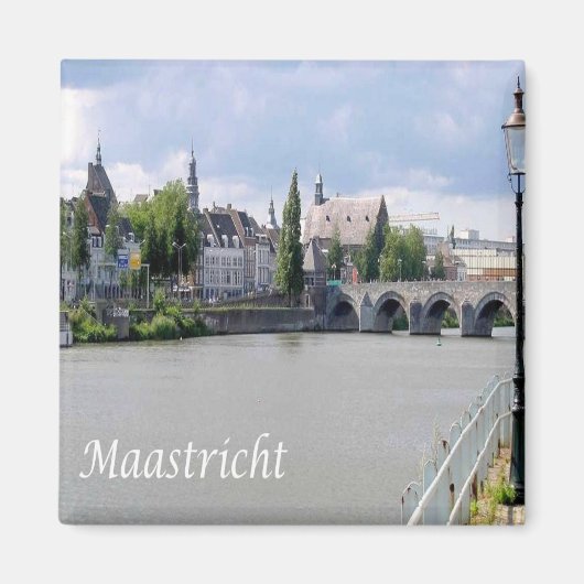 zNL027 MAASTRICHT Maas River MASS, Europa, Kühlsch Magnet (Vorne)