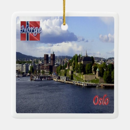 zNO004 OSLO, Norwegen, Europa, Keramikornament (Rückseite)