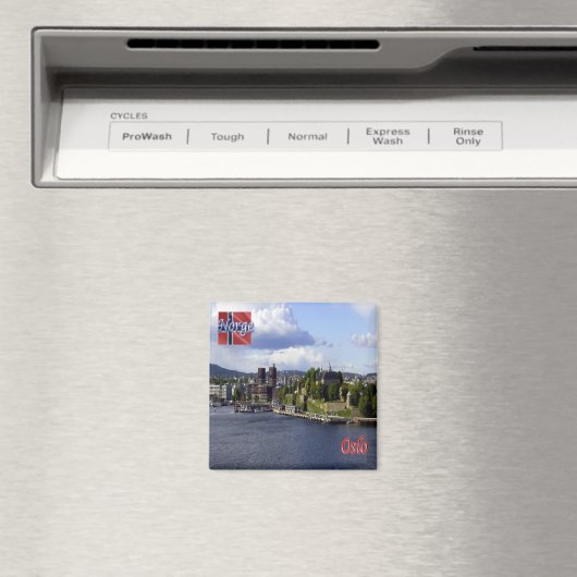 zNO004 OSLO, Norwegen, Europa, Kühlschrank Magnet (In Situ (Geschirrspüler))