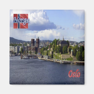 zNO004 OSLO, Norwegen, Europa, Kühlschrank Magnet