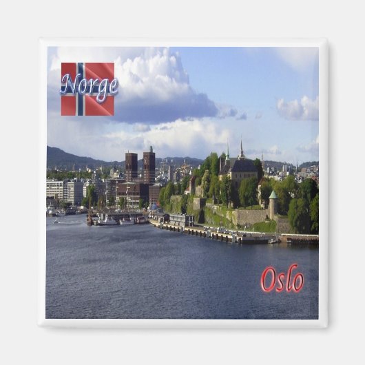 zNO004 OSLO, Norwegen, Europa, Kühlschrank Magnet (Vorne)