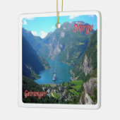 zNO005 GEIRANGER, Norwegen, Keramikornament (Links)