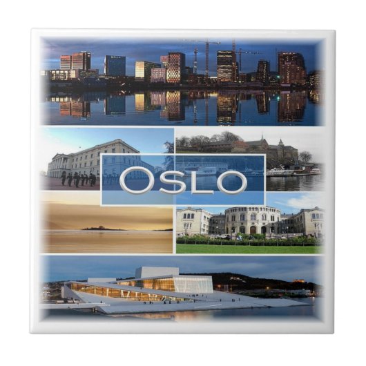 zNO006 OSLO, Norwegen, Europa, Fliese (Vorderseite)