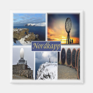 zNO007 NORDKAPP NORDKAPP, Norwegen, Europa, Kühlsc Magnet