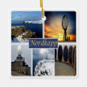 zNO007 NORDKAPP NORTH CAPE, Norwegen, Europa, Keramikornament (Vorderseite)