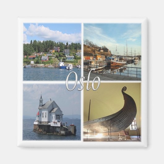 zNO013 OSLO, Norwegen, Europa, Kühlschrank Magnet (Vorne)