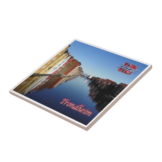 zNO015 TRONDHEIM, Norwegen, Europa, Fliese (Seite)