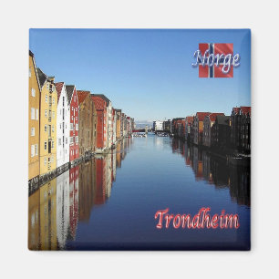 zNO015 TRONDHEIM, Norwegen, Europa, Kühlschrank Magnet