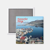 zNO016 HAMMERFEST, Norwegen, Europa, Kühlschrank Magnet (Vorderseite/Rückseite)