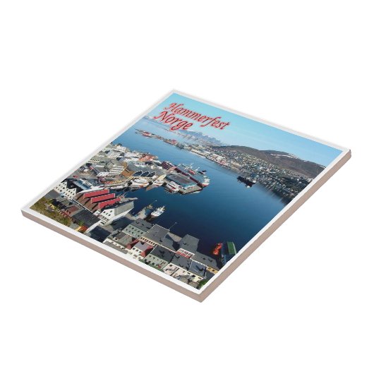 zNO016 HAMMERFEST, Norwegen, Fliese (Seite)