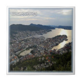zNO018 BERGEN Panorama, Norwegen, Europa, Fliese (Vorderseite)