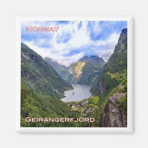 zNO019 GEIRANGERFJORD, Norwegen, Europa, Kühlschra Magnet