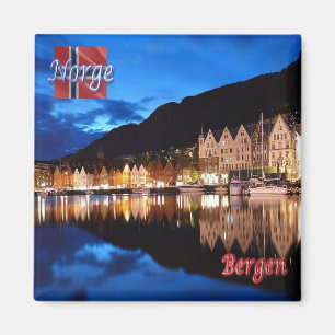 zNO022 BERGEN BRYGGEN, Norwegen, Europa, Kühlschra Magnet