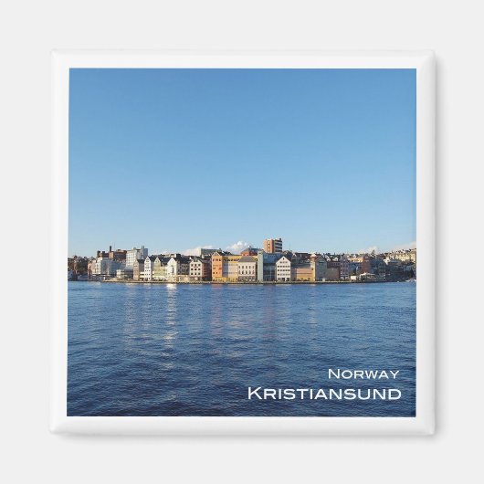 zNO025 KRISTIANSUND, Norwegen, Europa, Kühlschrank Magnet (Vorne)