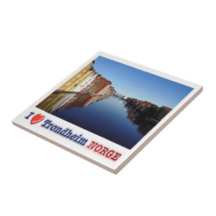 zNO026 TRONDHEIM "I Liebe", Norwegen, Europa, Fliese