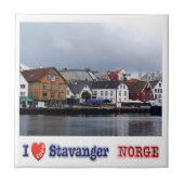 zNO027 STAVANGER "I Liebe", Norwegen, Fliese (Vorderseite)