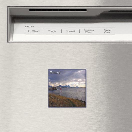 zNO030 BODØ, Norwegen, Europa, Kühlschrank Magnet (In Situ (Geschirrspüler))