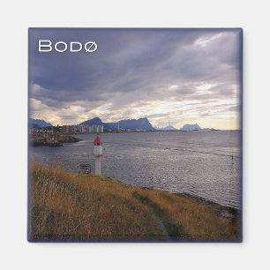 zNO030 BODØ, Norwegen, Europa, Kühlschrank Magnet