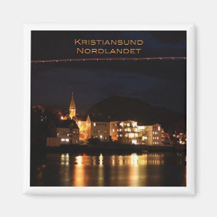 zNO034 KRISTIANSUND NORDLANDET, Norwegen, Kühlschr Magnet