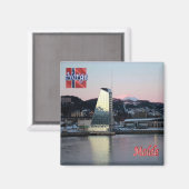 zNO046 MOLDE-Panorama, Norwegen, Europa, Kühlschra Magnet (Vorderseite/Rückseite)