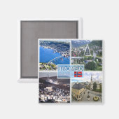 zNO049 TROMSO Artische Kathedrale, Luft, Norwegen Magnet (Vorderseite/Rückseite)