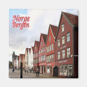 zNO073 BERGEN BRYGGEN, Norwegen, Europa, Kühlschra Magnet
