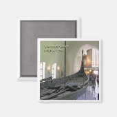 zNO080 VIKING SHIP MUSEUM Norwegen, Kühlschrank Magnet (Vorderseite/Rückseite)