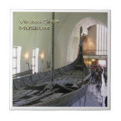 zNO080 WIKINGER-SCHIFFMUSEUM Norwegen, Fliese (Vorderseite)
