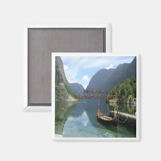 zNO092 NAERØYFJORD, Norwegen, Europa, Kühlschrank Magnet (Vorderseite/Rückseite)