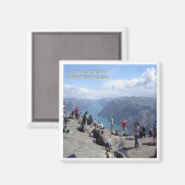 zNO099 LYSEFJORDEN PREIKESTOLEN, Norwegen, Kühlsch Magnet (Vorderseite/Rückseite)