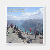 zNO099 LYSEFJORDEN PREIKESTOLEN, Norwegen, Kühlsch Magnet (Vorne)