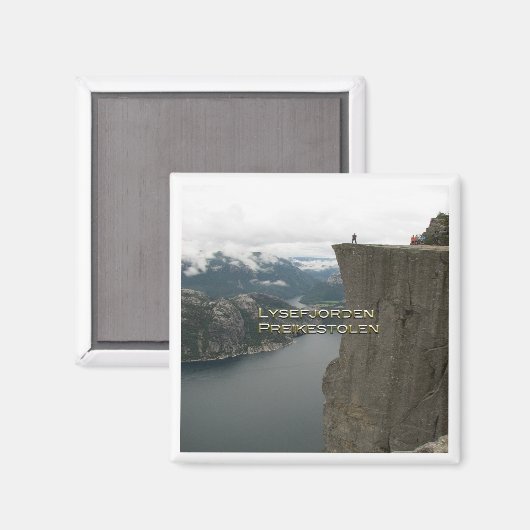 zNO100 LYSEFJORDEN PREIKESTOLEN, Norwegen, Kühlsch Magnet (Vorderseite/Rückseite)