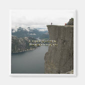 zNO100 LYSEFJORDEN PREIKESTOLEN, Norwegen, Kühlsch Magnet (Vorne)