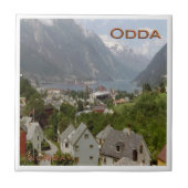 zNO113 HARDANGERFJORD ODDA, Norwegen, Fliese (Vorderseite)