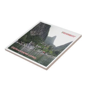 zNO120 GEIRANGERFJORD panorama, Norwegen, Fliese