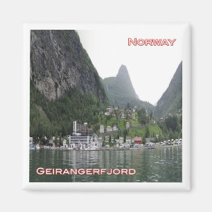 zNO120 GEIRANGERFJORD panorama, Norwegen, Kühlschr Magnet