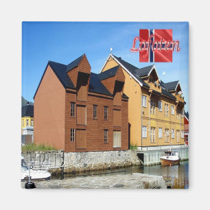 zNO135 LOFOTEN panorama, Norwegen, Kühlschrank Magnet