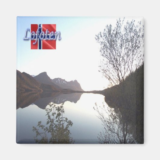 zNO137 LOFOTEN panorama, Norwegen, Kühlschrank Magnet (Vorne)