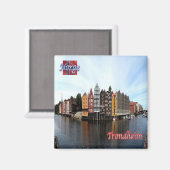 zNO149 TRONDHEIM, Norwegen, Europa, Kühlschrank Magnet (Vorderseite/Rückseite)