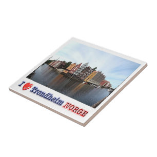 zNO152 TRONDHEIM "I Liebe", Norwegen, Fliese