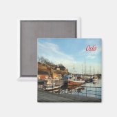 zNO166 OSLO, Norwegen, Europa, Kühlschrank Magnet (Vorderseite/Rückseite)