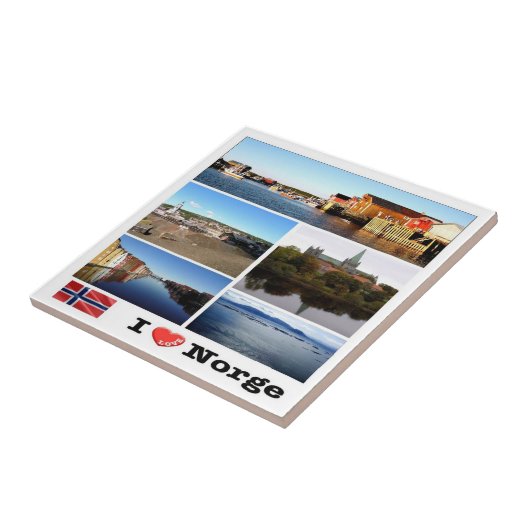 zNO170 NORGE "I Liebe", Norwegen, Fliese (Seite)