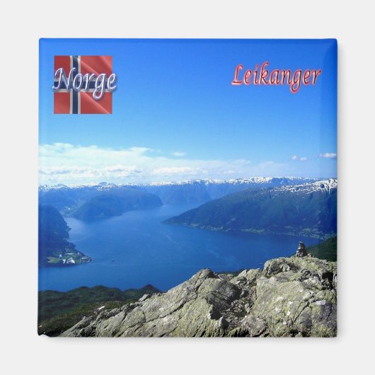 zNO173 LEIKANGER, Norwegen, Europa, Kühlschrank - Magnet (Vorne)