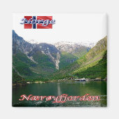 zNO176 NAERØYFJORDEN, Norwegen, Europa, Kühlschran Magnet (Vorne)