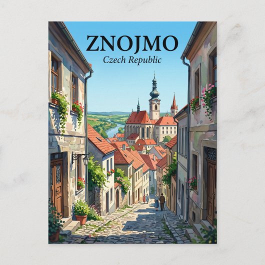 Znojmo Tschechien Postkarte (Vorderseite)