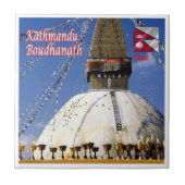 zNP005 Boudhanath KATHMANDU Nepal, Asien, Fliese (Vorderseite)