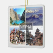 ZNP009 NEPAL Collage, Asien, Keramikornament (Links)