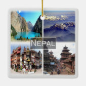 ZNP009 NEPAL Collage, Asien, Keramikornament (Rückseite)