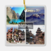ZNP009 NEPAL Collage, Asien, Keramikornament (Vorderseite)