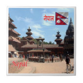 zNP010 PATAN-TEMPLES, Nepal, Asien, Fliese (Vorderseite)
